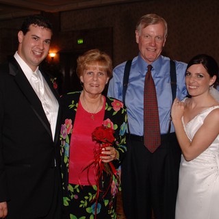 Wedding Reception Family Portrait with Newlyweds 2006