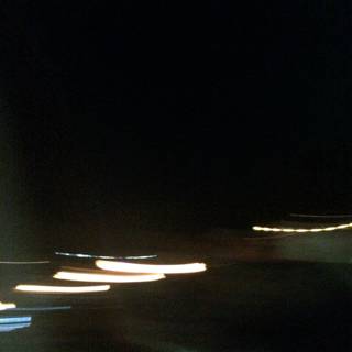 Blurred Lights on the Santa Fe Trail