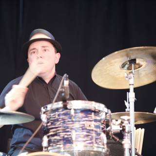 Drumming in a Fedora