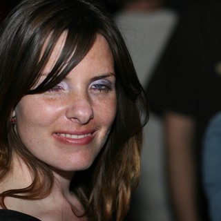 Smiling Woman at Valentine's Day Night Event