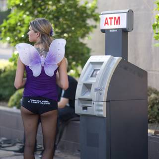 Butterfly at the ATM