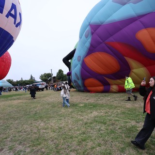 Hot Air Balloons Inflate at Sonoma County Classic