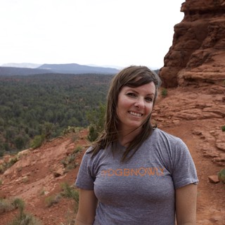Smiling Hiker Amid Sedona's Red Rock Formations