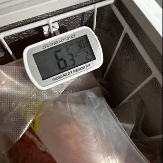 Digital Thermometer in the Freezer