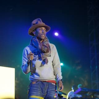 Pharrell Williams Rocks Coachella in Western Style