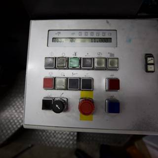 Control Panel of Machine