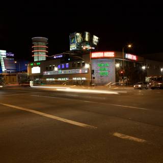 Urban Intersection at Night