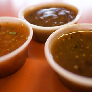 Three Delicious Bowls of Curry Salsa