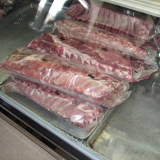 A Butcher Shop's Mouth-watering Display of Meat