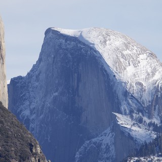 Half Dome Majesty in Winter Snow