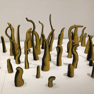 Organic Metal and Wood Sculptures