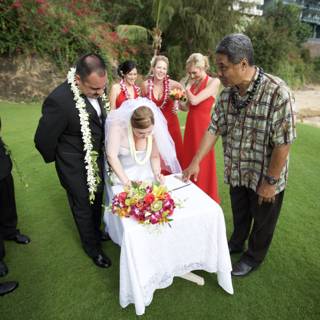 A Romantic Hawaiian Wedding in the Grass