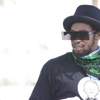 Hat and Sunglasses at Coachella