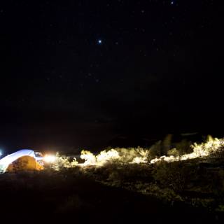 Camping Under The Starry Night