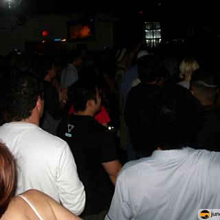 Nightclub Crowd in the Dark Room