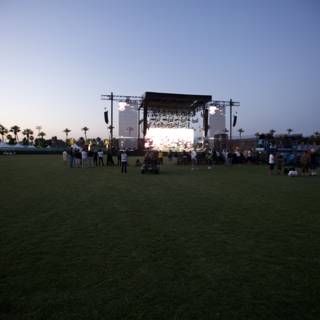 Coachella Crowd at Dusk