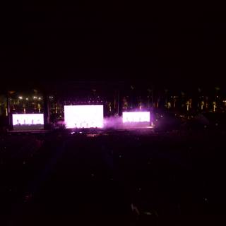 Purple Lights on the Coachella Stage