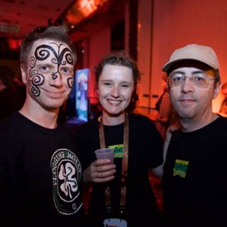 Face Painted Party-Goers