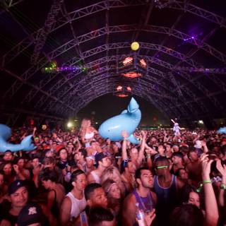 Blue Balloon Commotion at Coachella