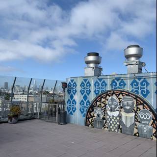 Blue Tiled Roof of San Francisco Building