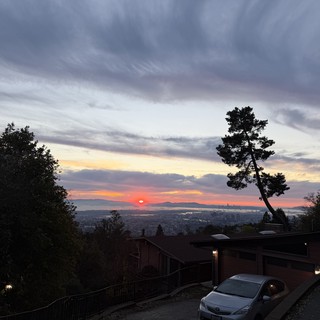 Sunset Over San Francisco Bay from Berkeley Hills