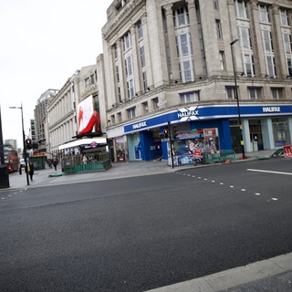 Quiet London Street During Early Morning Hours