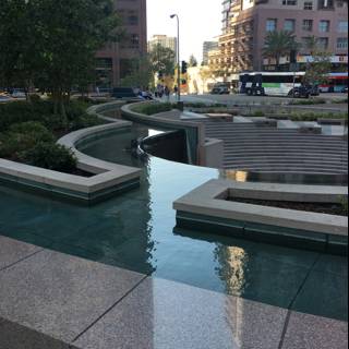 Serene Water Feature in the Heart of the City