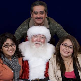 Santa Claus and his Festive Companions