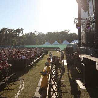 Sun-kissed Concert Crowd