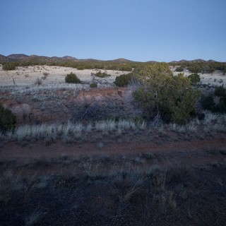 Desert Twilight Over New Mexico Scrubland
