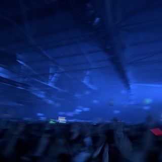 Ethereal Blue Light at Electronic Music Concert