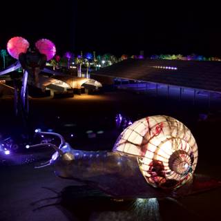 Illuminated Sphere and Slow Snail