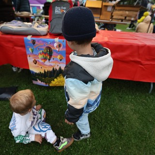 Young Children Explore Sonoma County Balloon Classic Festival