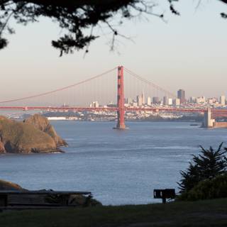 View of the Golden Gate Bridge from Promontory