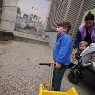 Young Boy Exploring Chabot Space and Science Center