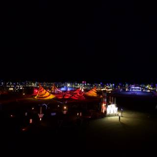 Illuminated Beach Metropolis
