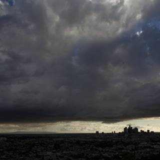 Los Angeles under Stormy Skies