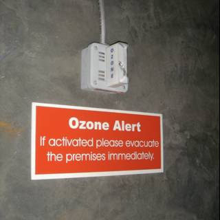 Ozone Alert Evacuation Sign