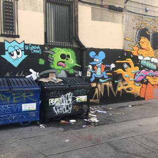 Urban Art Meets Trash Container