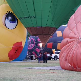 Hot Air Balloons Inflate at Sonoma County Classic