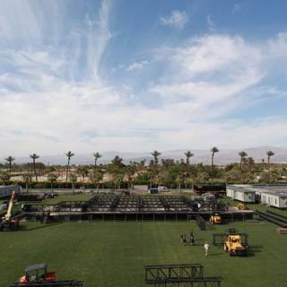 Coachella Stage and Trucks