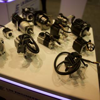 Intricate Display of Motors at Robobusiness Conference