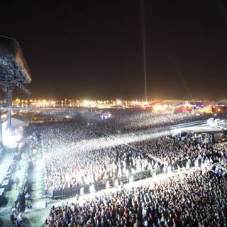 Nighttime Chaos at Coachella Concert