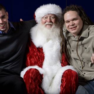 The Three Amigos with Santa Claus