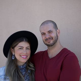 Smiling Couple Poses for 2018 Portrait