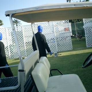 Blue Suits and Golf Carts