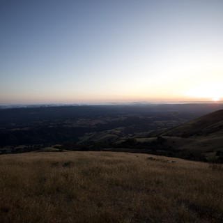 Golden Hour Descent Over Mount Diablo Valley