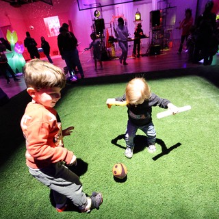 Children Playing at Baby Rave Interactive Art Event