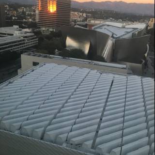 Sunset on the Roof of The Broad