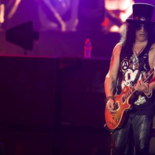 Slash rocks the stage at Guns N Roses concert in Atlanta